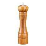 Custom logo Bamboo Pepper Spice Mill Grinder Handheld Seasoning Mills Grinder Spice Milling Machine Adjustable Pepper Shakers