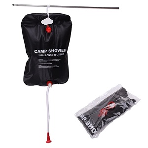 Duschtasche, faltbar, Solarenergie, beheizte Camp-Dusche, PVC-Wasserbeutel, Outdoor, Camping, Reisen, Wandern, Klettern, Grillen, Picknick, Wasseraufbewahrungstasche, 20 l