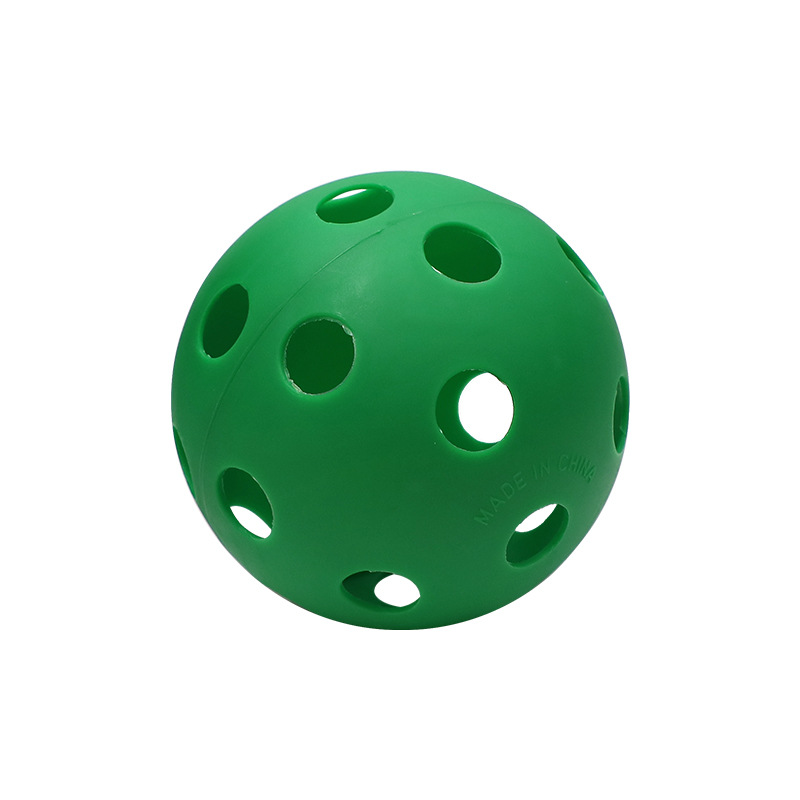 Benutzerdefinierte Logo Golf Trainingsbälle Kunststoff Luftstrom Hohl mit Loch Golfbälle Outdoor Golf Übungsbälle Golfzubehör