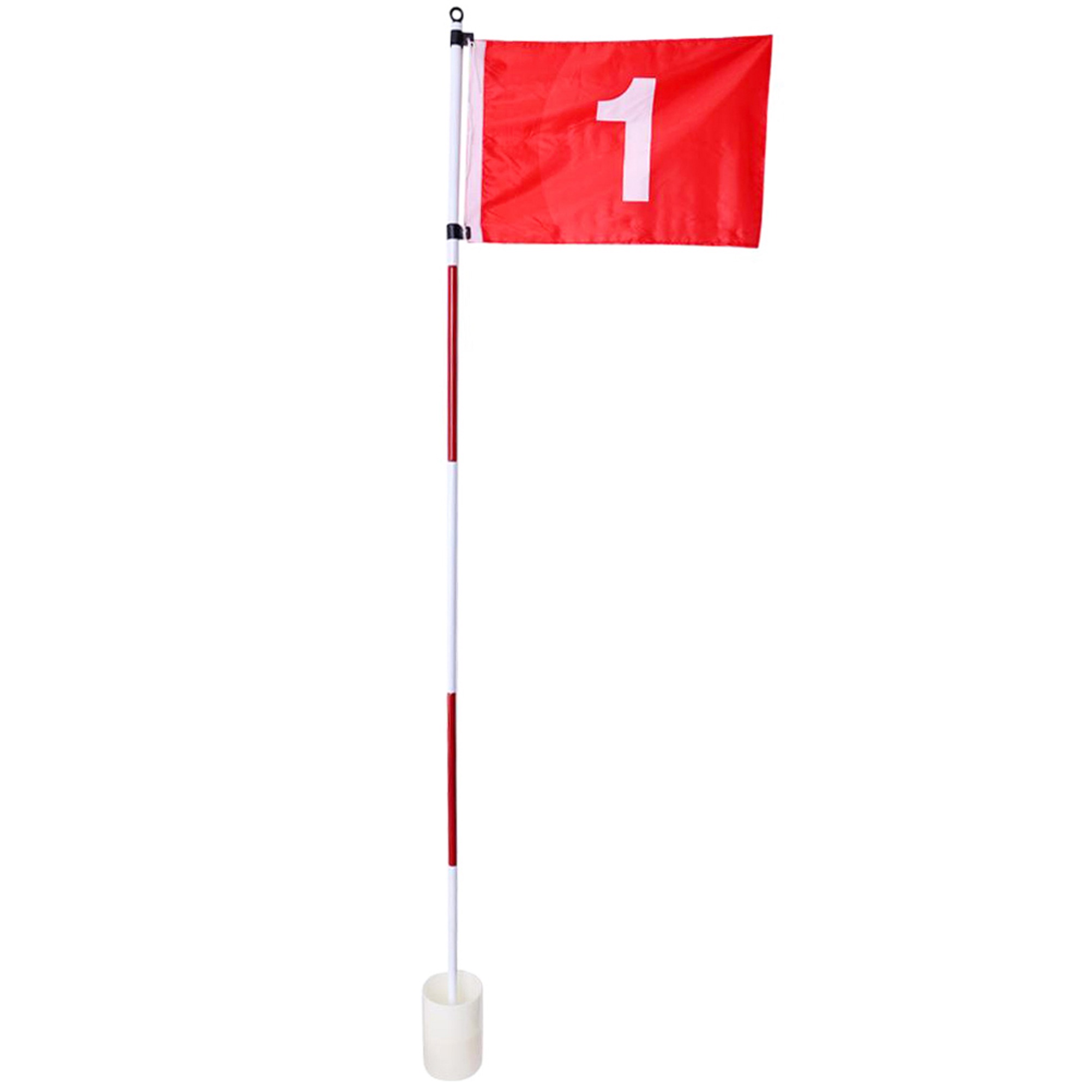Custom Logo Golf Hole Pole Cup Flag Stick 5 Section Golf Putting Green Flagstick Golf Flag Flagpole Golf Hole Golf Training Equipment
