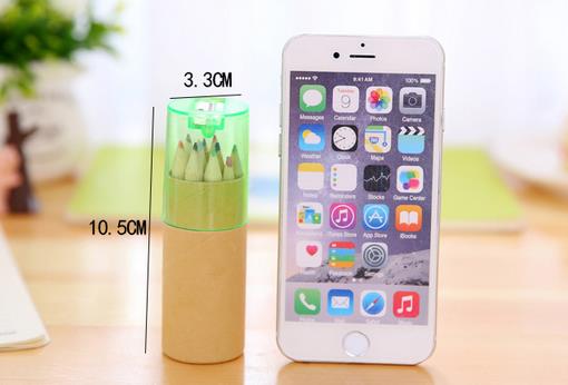 Pencil kraft paper tube with 12 colors - 1
