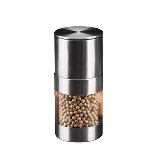 Custom logo Stainless steel manual salt and pepper mills grinder