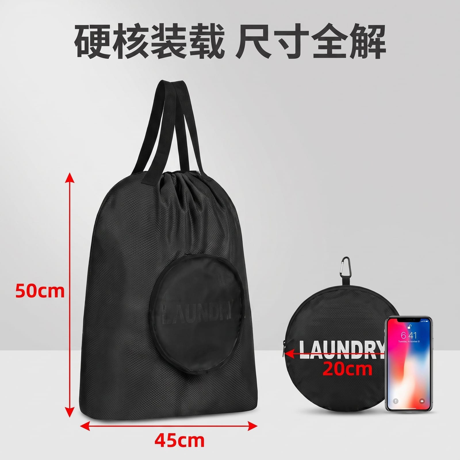 Custom logo Dirty clothes bag foldable hand travel storage bag waterproof Oxford cloth drawstring pouch travel storage bag - 1