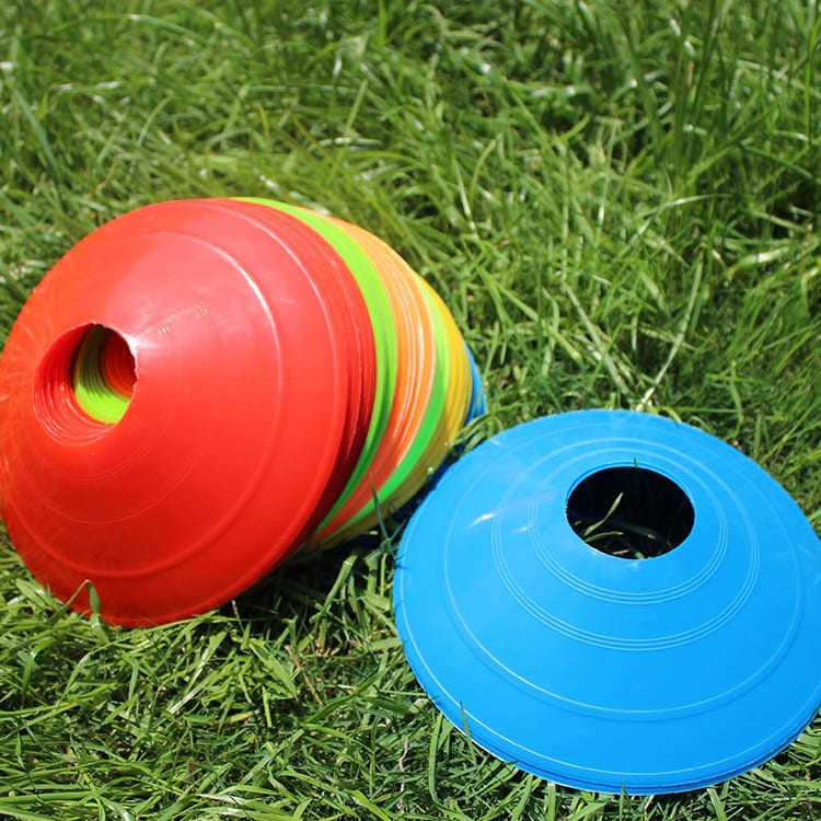 Custom logo Soccer Training Sign Dish Pressure Resistant Cones Marker Discs Marker Bucket PVC Sports Accessories