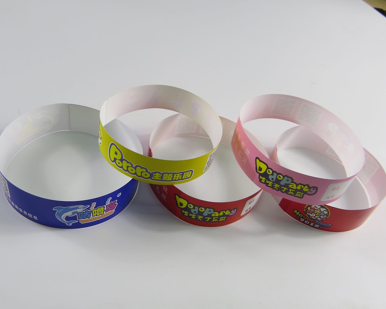 Pulseira descartável de identificação Tyvek