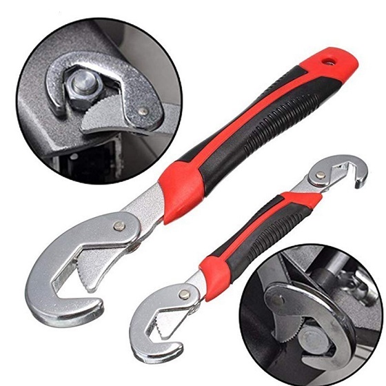 Benutzerdefiniertes Logo 2PCS 9-32mm Schraubenschlüsselsatz Universalschlüssel Multifunktionsverstellbarer tragbarer Drehmomentratschen-Ölfilterschlüssel Handwerkzeuge