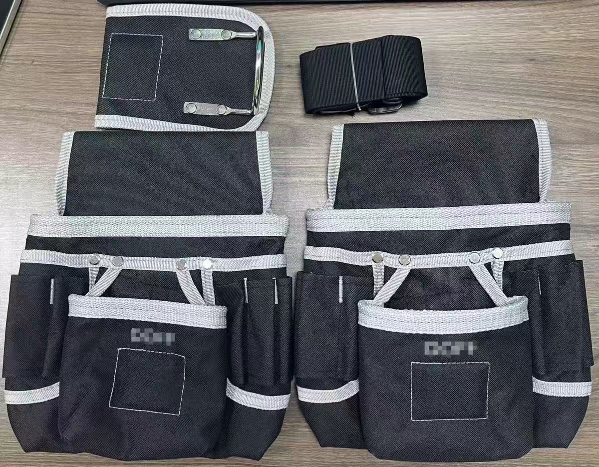 Custom logo Magnets Waist Bag Thick Canvas Multi-functional Tool Storage Tool Bag Electrician Waist Bag - 3