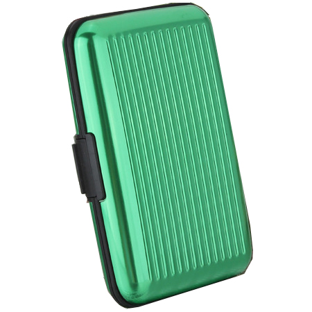 Credit Card Holder Wallet Men Women RFID Aluminium Bank Cardholder Case Vintage Leather Wallet with Money Clips