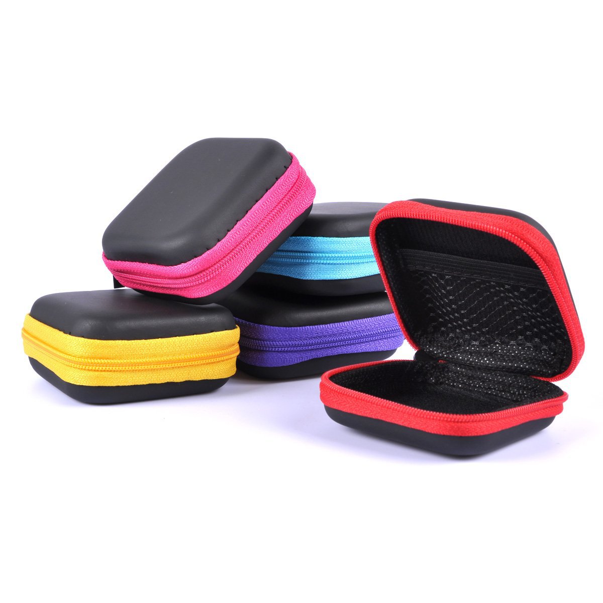 Custom logo Storage Bag Mobile Phone Data Cable Charger Package Bag Portable Zip Lock Organizer Case Storage Box Mini Zipper Bag - 1