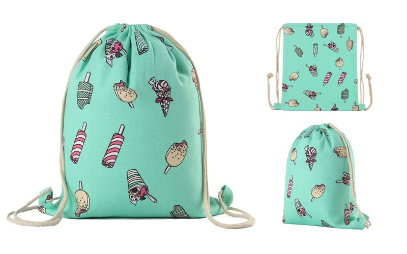 borsa con coulisse zaini in tela da uomo