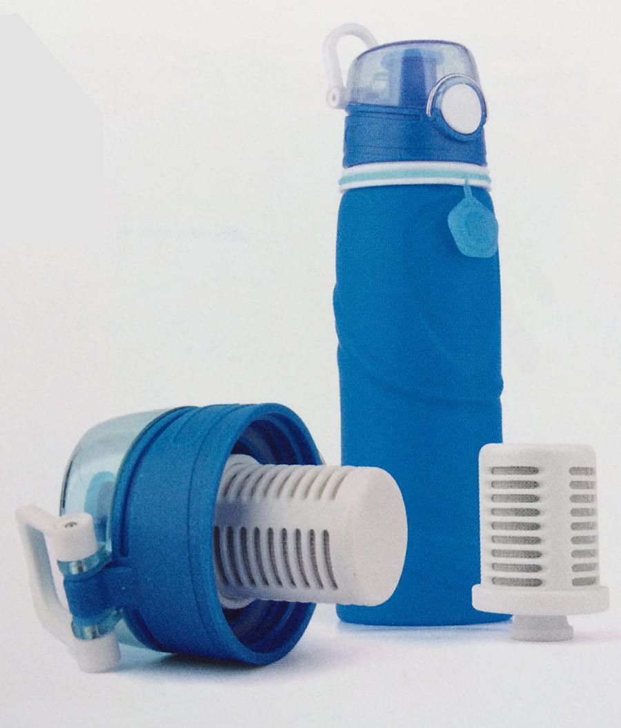 Silicone filter bottle