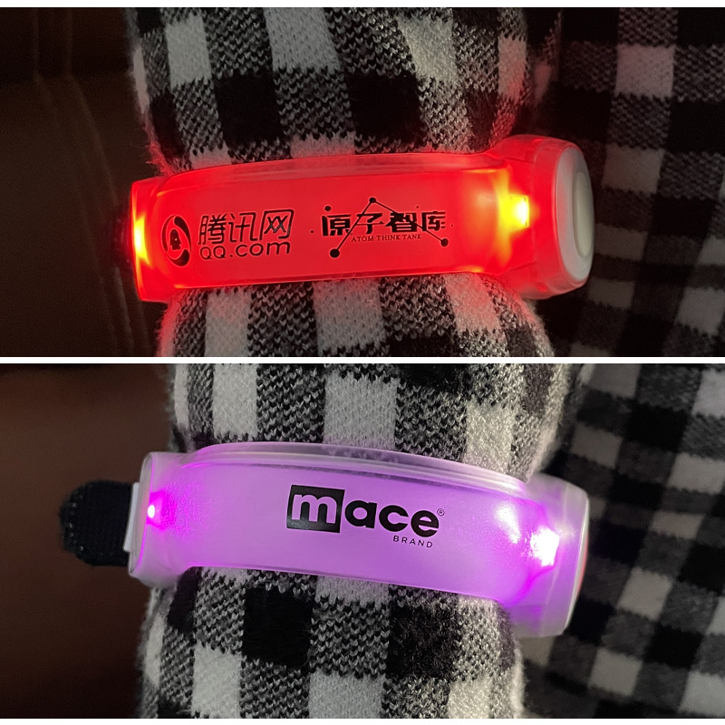 Custom logo Outdoor sports running cycling luminous arm band luminous arm band Night warning luminous arm band
