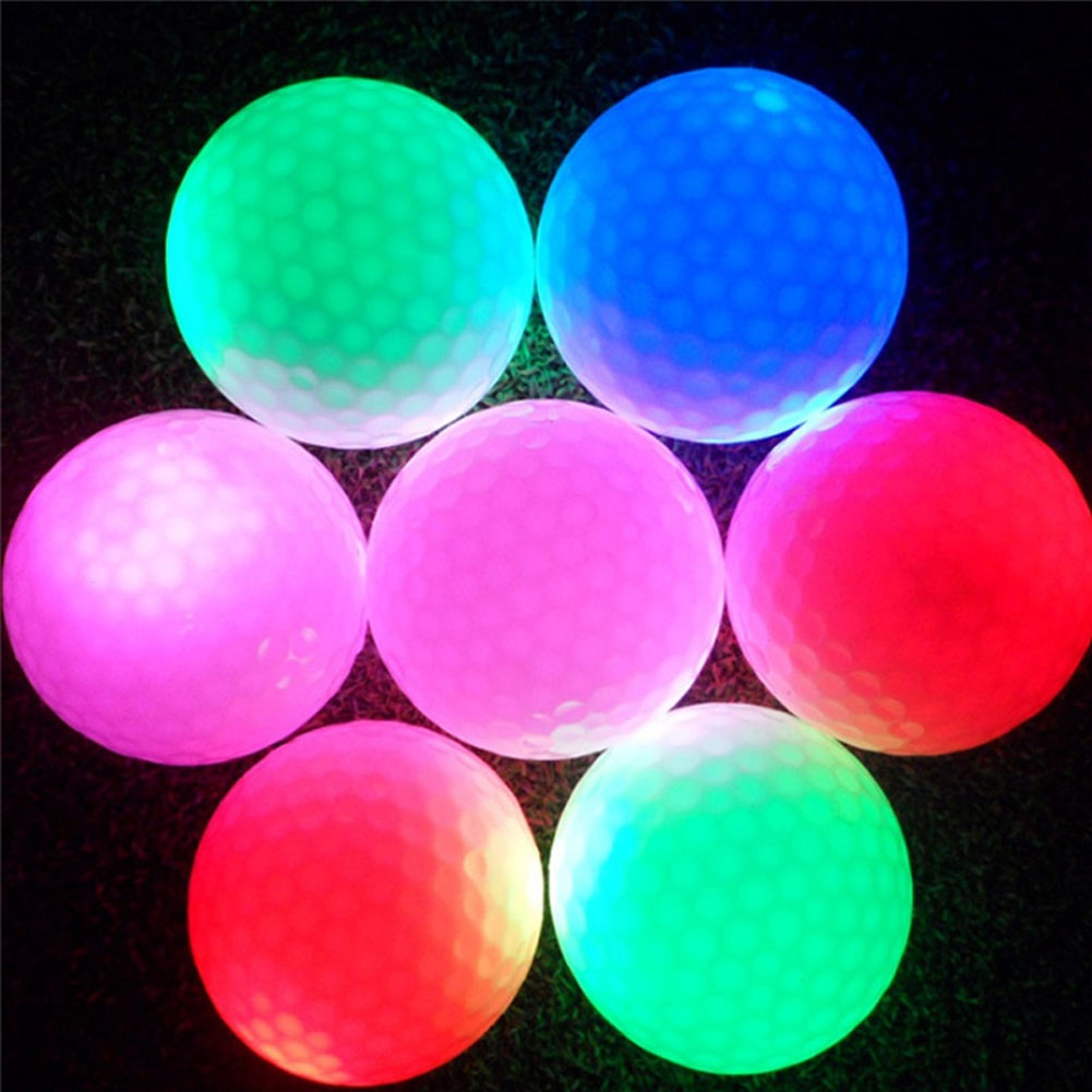 LED Electronic Golf Balls Small Light Up Flashing Glowing Day And Night Golfing Practicing