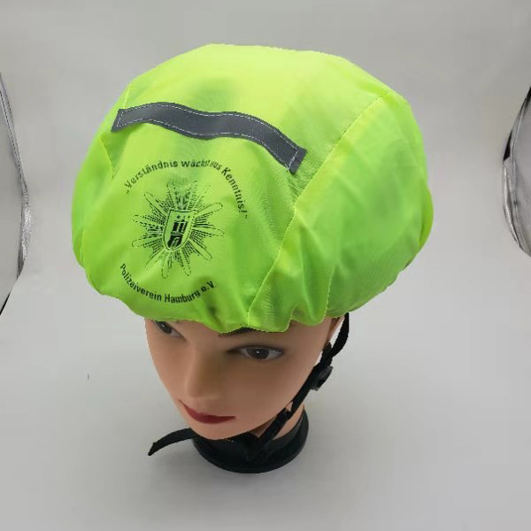 Logo personalizzato Copri casco antipolvere antivento Casco da ciclismo impermeabile per bici da bicicletta Copri caschi ultraleggeri antipioggia intrecciati