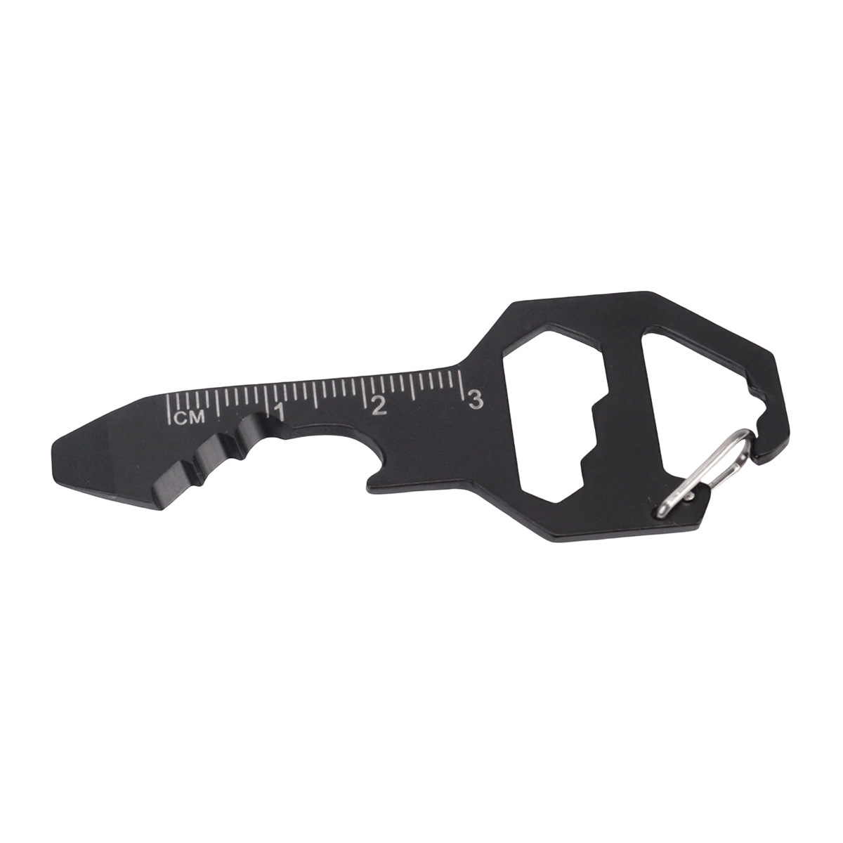 Custom logo EDC tool card multi-functional keychain bottle opener hex key pendant portable screwdriver mini tool