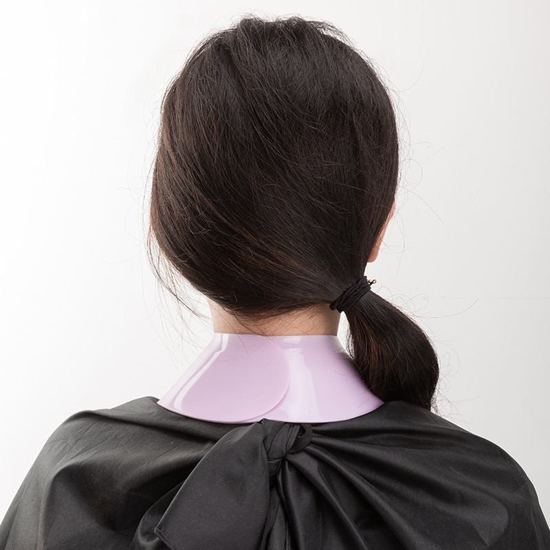 Custom logo Silicone neck guard hair pad cutting apron hair dye cape hair salon anti-hair debris silicone pad waterproof hair conditioning beauty - 1