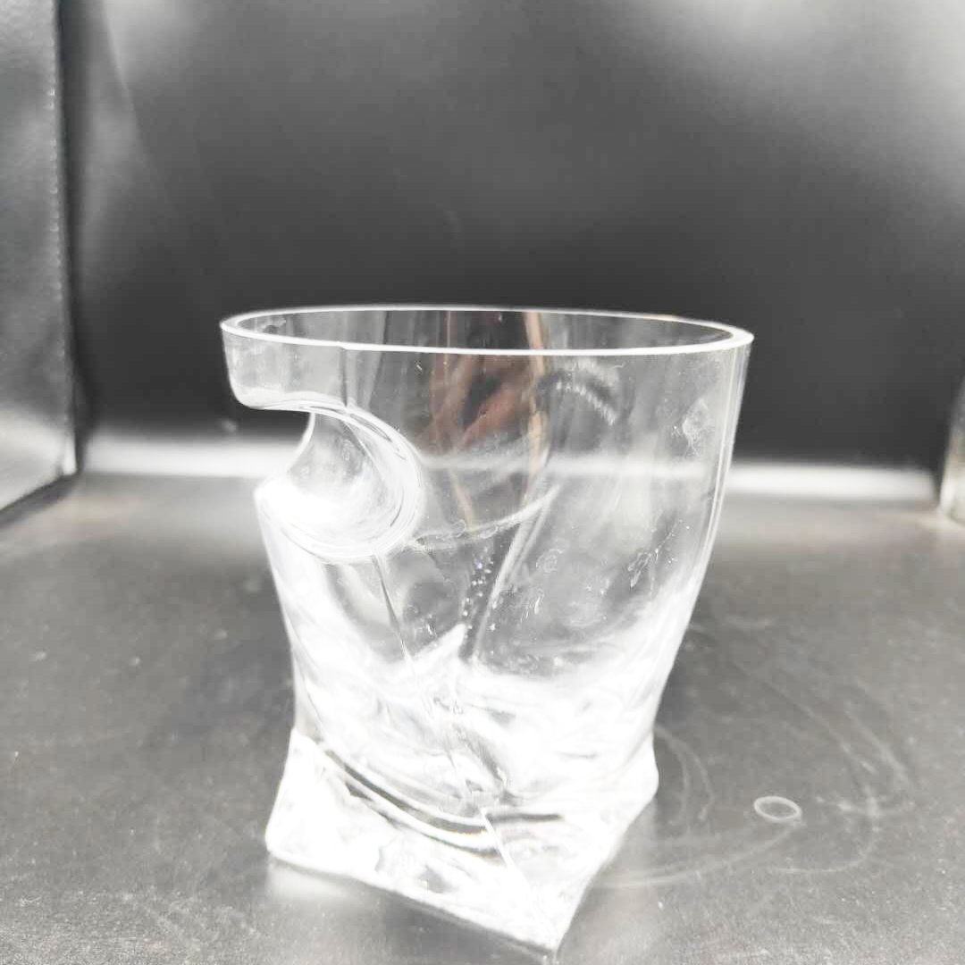 Bicchieri per bere in vetro tumbler in vetro cristallo di rocca con logo personalizzato