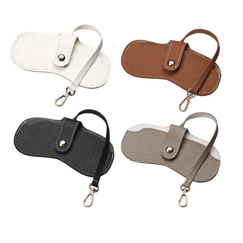 Custom logo Eyeglass storage bag portable women's sunglasses case eyeglass clip protector - 2