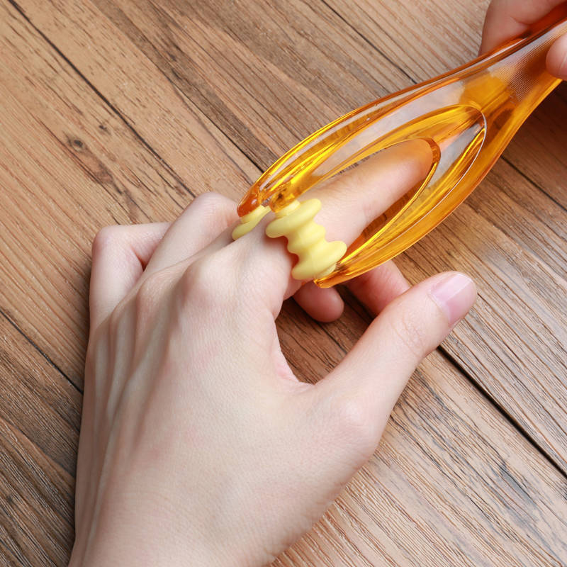 Punti di agopuntura a mano personalizzati Rulli massaggiatori per articolazioni delle dita Massaggiatore portatile Rilassamento Circolazione sanguigna Strumento di massaggio sanitario - 1