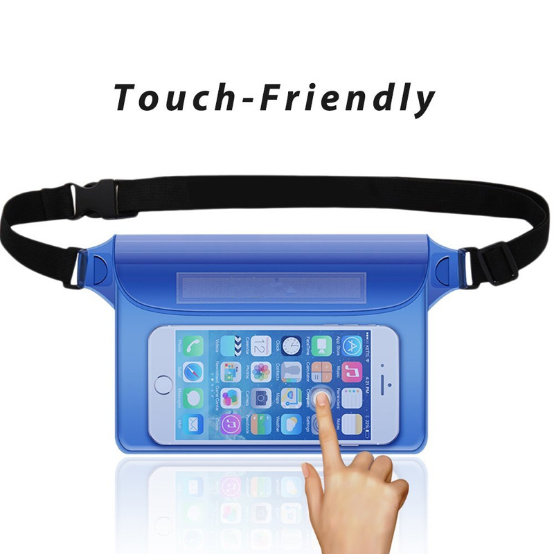 Benutzerdefinierte Logo Wasserdichte Drift Tauchen Schwimmen Tasche Unterwasser Trockenen Schulter Taille Pack Tasche Tasche Skifahren Snowboard Handy Taschen Fall - 1
