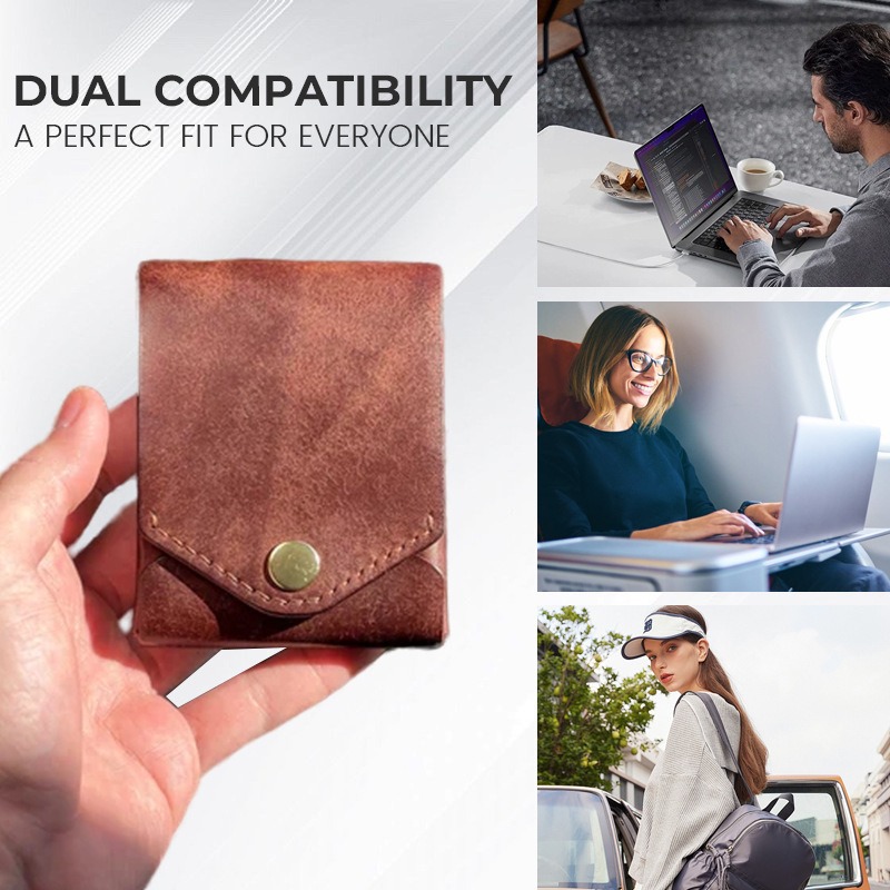 Custom logo Multifunctional Compact Wallet Multifunctional small cash wallet leather for men and women - 3