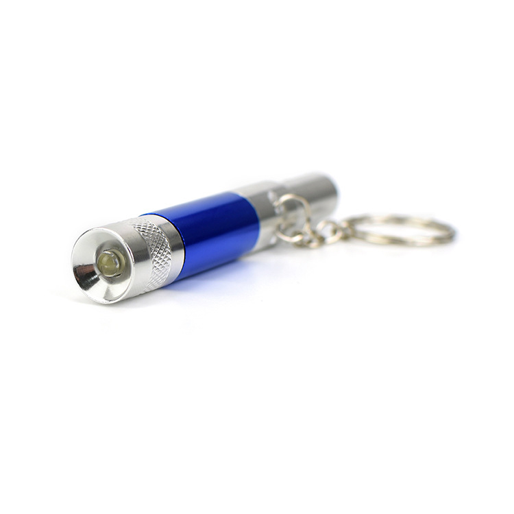 Porte-clés lumineux LED avec logo personnalisé, sifflet boussole, équipement de survie pour Camping en plein air et randonnée - 1