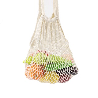 Borse per la spesa personalizzate in cotone Borse per la spesa pieghevoli Borsa per la spesa in rete a rete Borse per la spesa riutilizzabili Borsa per la conservazione della frutta