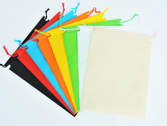 strawstring eco-friendly reusable non woven bags