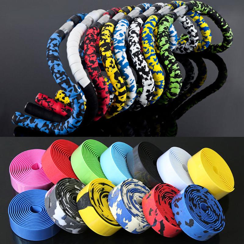 Custom logo Road Bike Bicycle Handlebar tape Camouflage Cycling Handle Belt Cork Wrap - 1