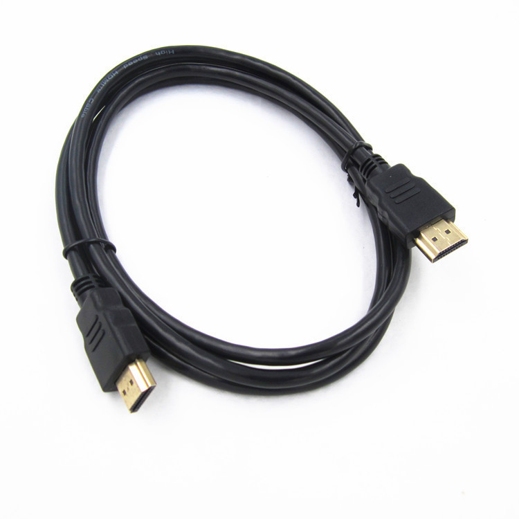 Linha de conexão hdmi de alta definição de 1 metro 1080p 4k linha hdmi de alta definição cabeça banhada a níquel