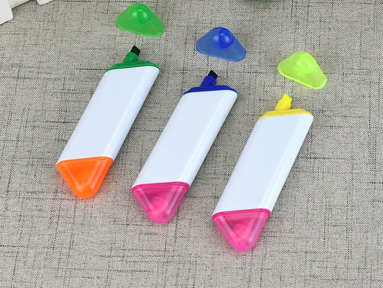 Logo personalizzato stampato Penna fluorescente a doppia testa Pennarelli colorati con evidenziatore
