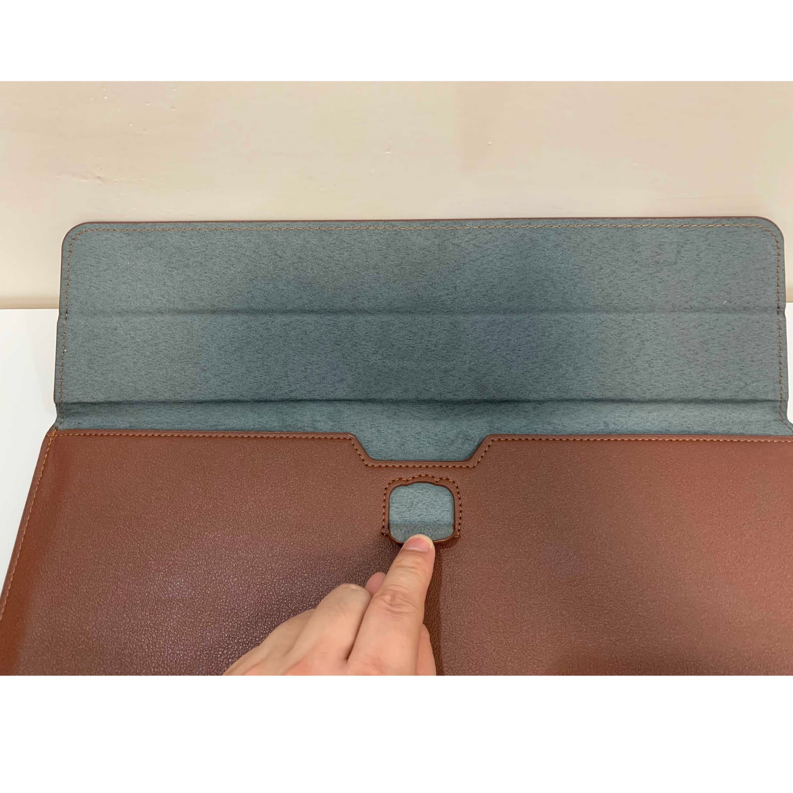 Custom logo PU Leather Laptop Sleeve Notebook Bag Pouch Case for Macbook Air 11 13 12 15 Pro 13.3 15.4 - 1