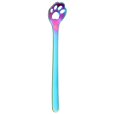 Custom logo Stainless Steel Cat Claw Coffee Spoon Teaspoon Children Spoon Cake Stirring Sugar Soup Dessert Teaspoon Tableware