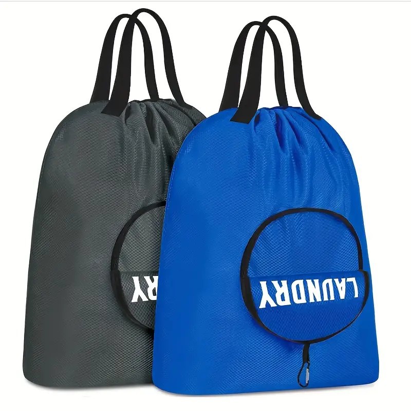 Custom logo Dirty clothes bag foldable hand travel storage bag waterproof Oxford cloth drawstring pouch travel storage bag