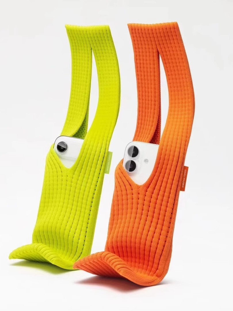 Custom logo Pocket long crossbody bag mobile phone bag knitted bag - 2