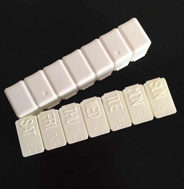 7 days Pill Box Pill Case Medicine Box-005 for blind person - 1