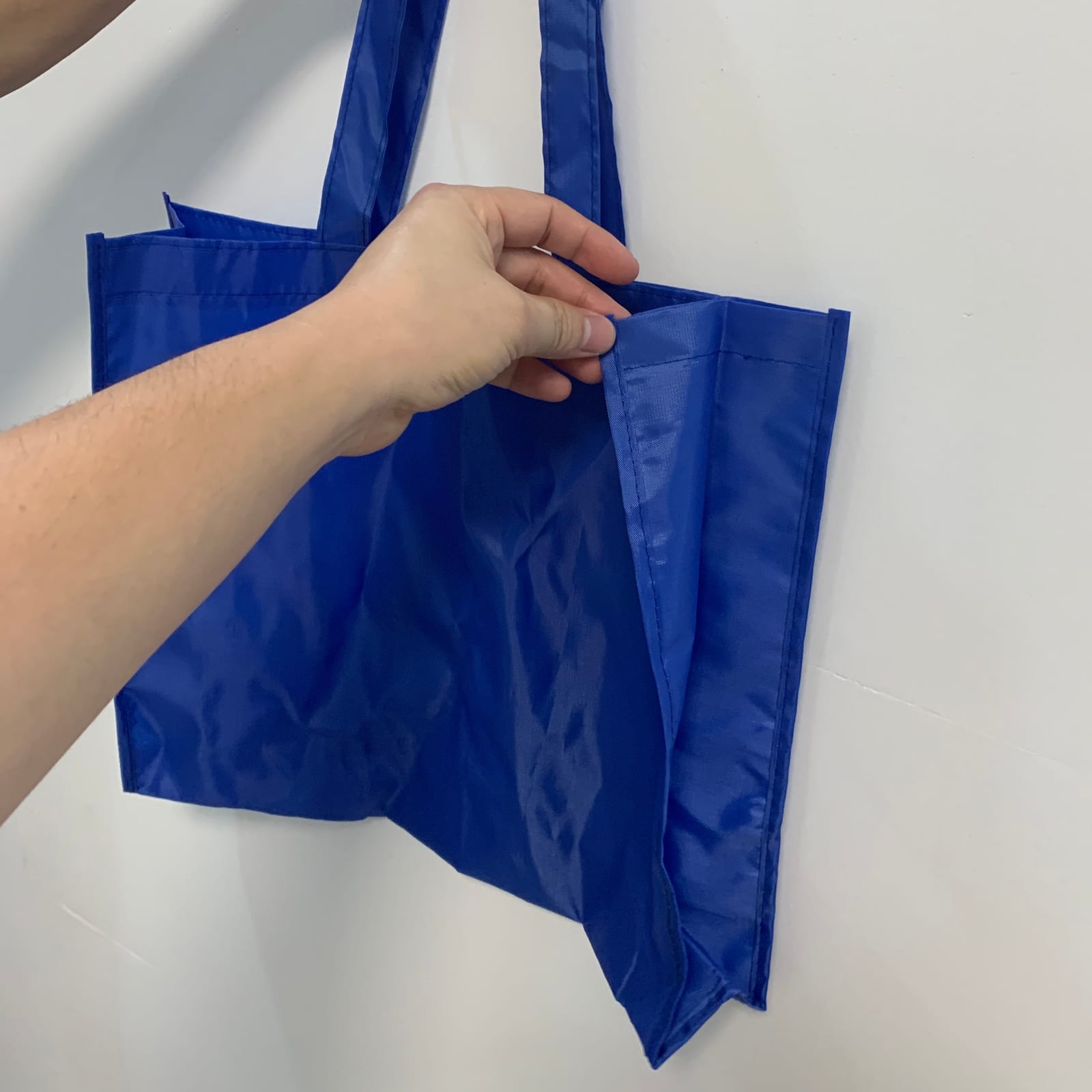 Custom Logo Portable Nylon Shopping Tote Bags Waterproof Shoulder Bag Handbag Market Grocery Bag - 1