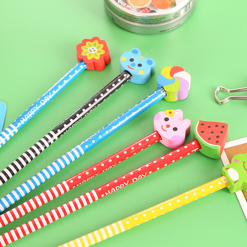 Cartoon animal pencil