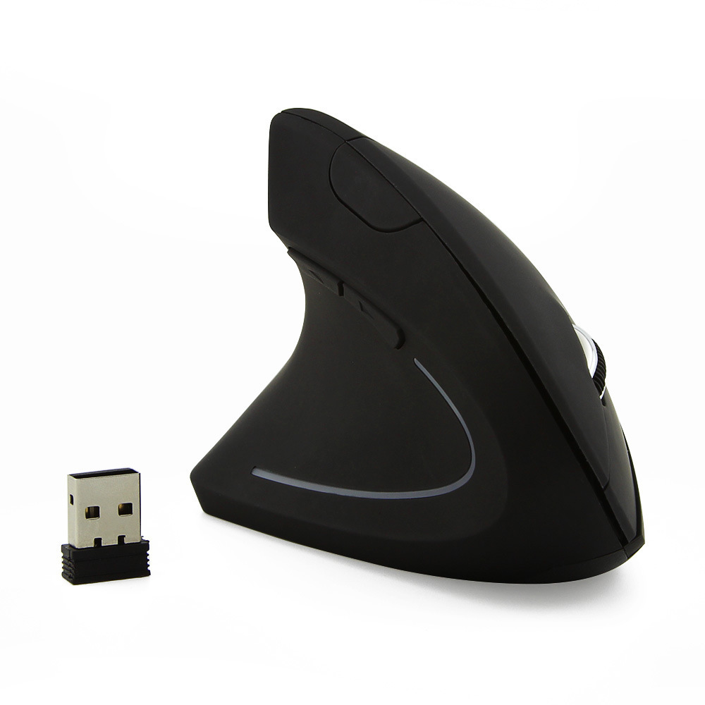 USB-Funkmaus, verstellbare USB 2.4G kabellose optische Maus, ergonomische Maus, geeignet für Laptop-Maus