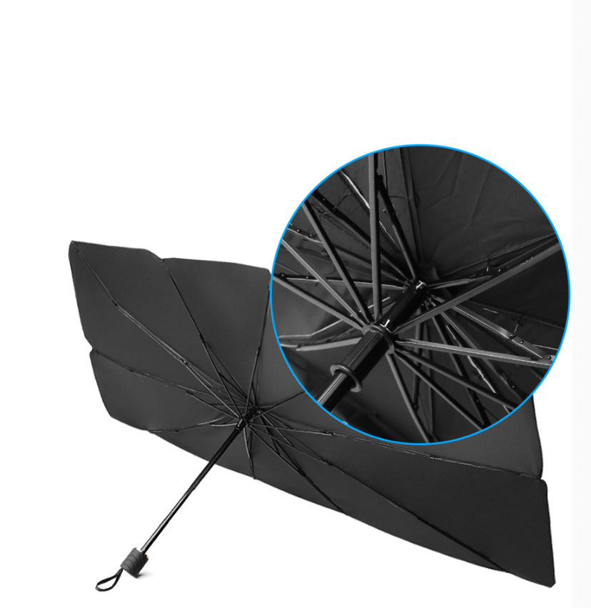 Custom Logo Car Sun Shade Protector Parasol Auto Front Window Sunshade Covers Car Sun Protector Interior Windshield Protection Accessories - 1