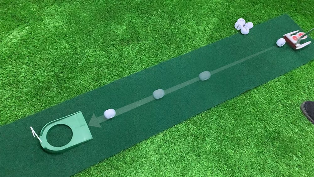 Logo personalizzato Mini novità putter Putting Practice Palline da golf piatte Articoli per l'allenamento Regali - 1