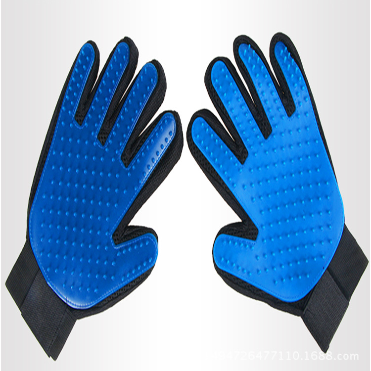 Custom logo Silicone Dog Pet brush Glove Grooming Brush Pet Grooming Glove Cat Bath Cat cleaning Supplies Pet Glove Cat combs
