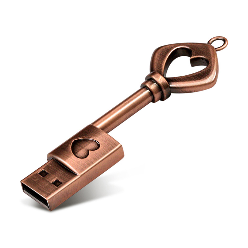 Usb Flash Drive Metal 8gb 16gb 32gb 64gb Gift Pen Drive Promotion Creativ Usb Stick Heart-shaped Pendrive