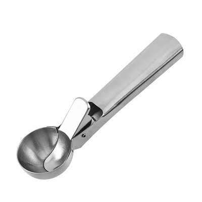 Custom logo Ice Cream Scoop Stainless Steel Ice Cream Spoon Watermelon Baller Scoop Fruit Dessert Spoon Ice Cream Ball Maker Kit