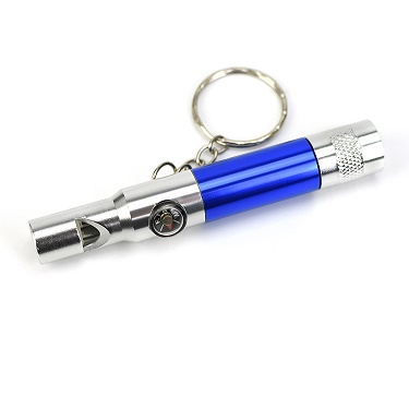 Porte-clés lumineux LED avec logo personnalisé, sifflet boussole, équipement de survie pour Camping en plein air et randonnée