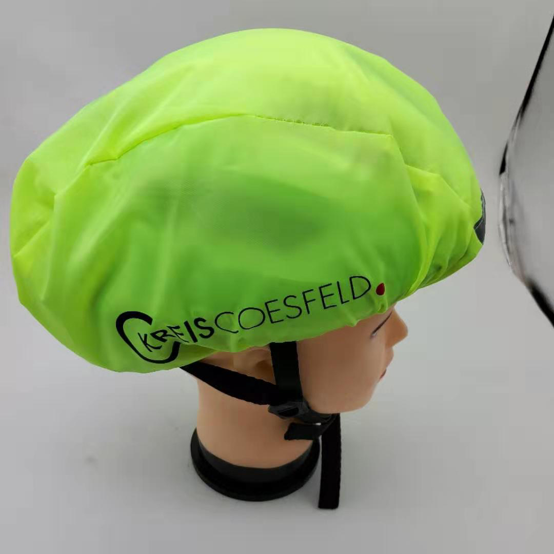 Logo personalizzato Copri casco antipolvere antivento Casco da ciclismo impermeabile per bici da bicicletta Copri caschi ultraleggeri antipioggia intrecciati - 1