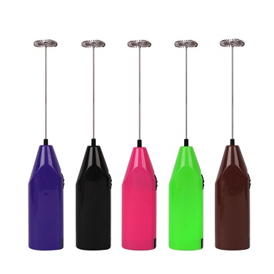 Custom Logo Electric Milk Foamer Coffee Maker Hand Mixer Cappuccino Ground Foam Blender Egg Beater Frother